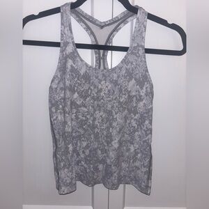Lululemon Racerback Tank Top - Grey Pattern